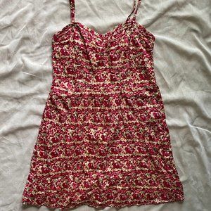 American Eagle Floral Spaghetti Strap Dress